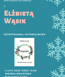 Spotkanie autorskie z Elżbietą Wąsik