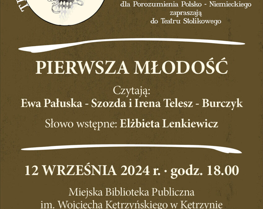 Teatr przy Stoliku, „Pierwsza młodość”, 12 września (czwartek), godz. 18.00